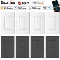 Dawnjoy-disyuntor de luz de pared inteligente zigbee 3,0, 1/2/3/4 entradas, 110V-220V, voz remota tuya con Homekit, Alexa, googlehome, SmarThings