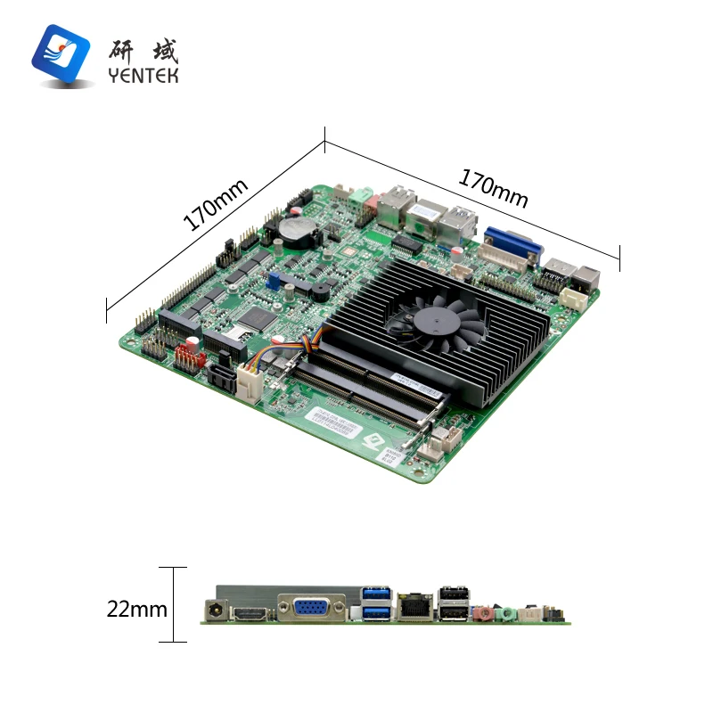 OEM ODM LGA1200 2 DDR4 MSATA VGA HD LVDS 4K Display 6 RS232 COM 8 USB Mini Itx Scheda madre industriale