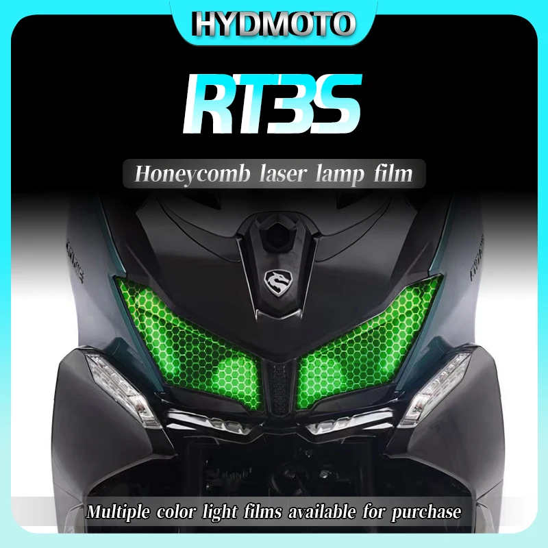 For CYCLONE RT3S headlight film tail light film honeycomb laser anti scratch protective transparent film accesorios moto sticker