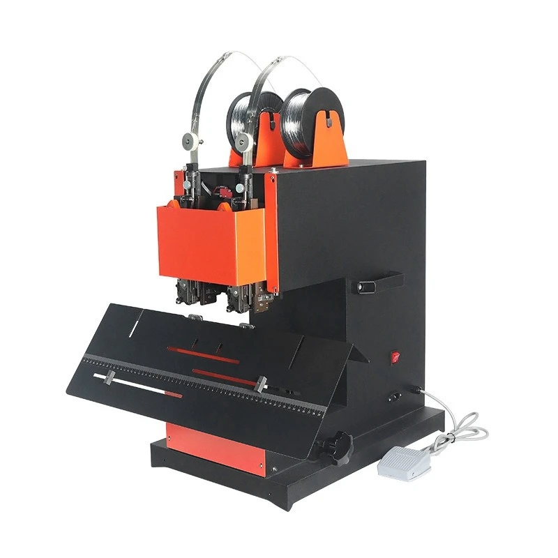 Double Head Wire Binding Machine ZD-4 Haole Horseback Riding Binding Electric Binding Machine Album Flat Nail Medium Seam