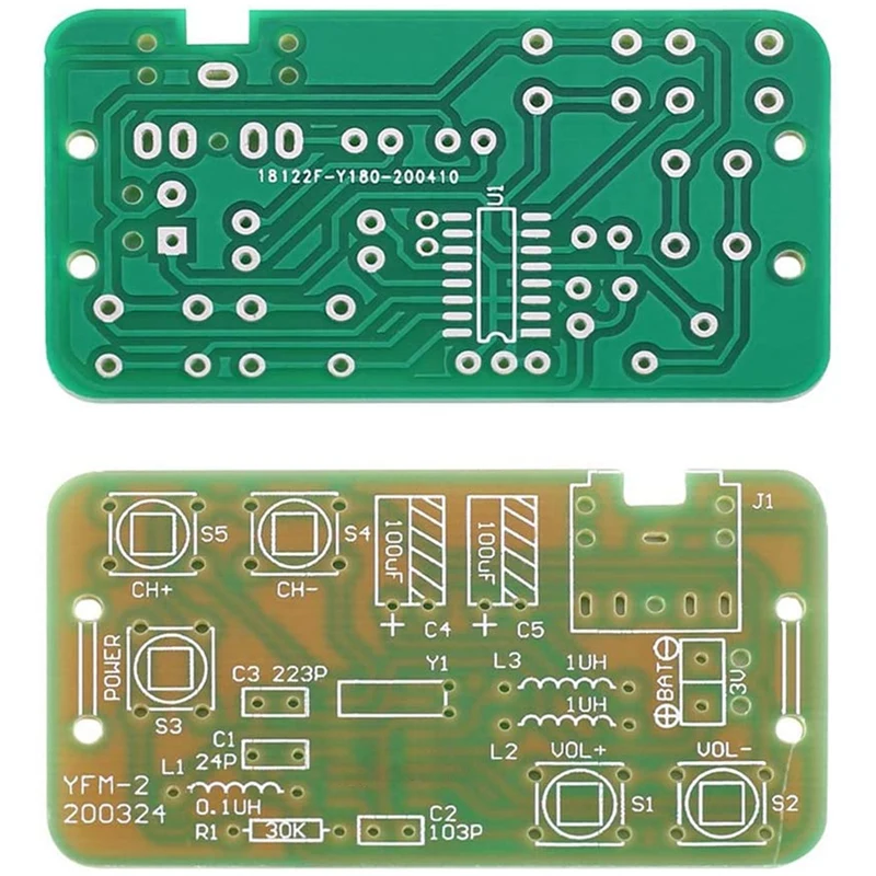 76MHz-108MHz Stereo-FM-Funke mp fänger modul FM DIY elektronisches Löt kit Schaltung Leiterplatte Löt praxis Projekt