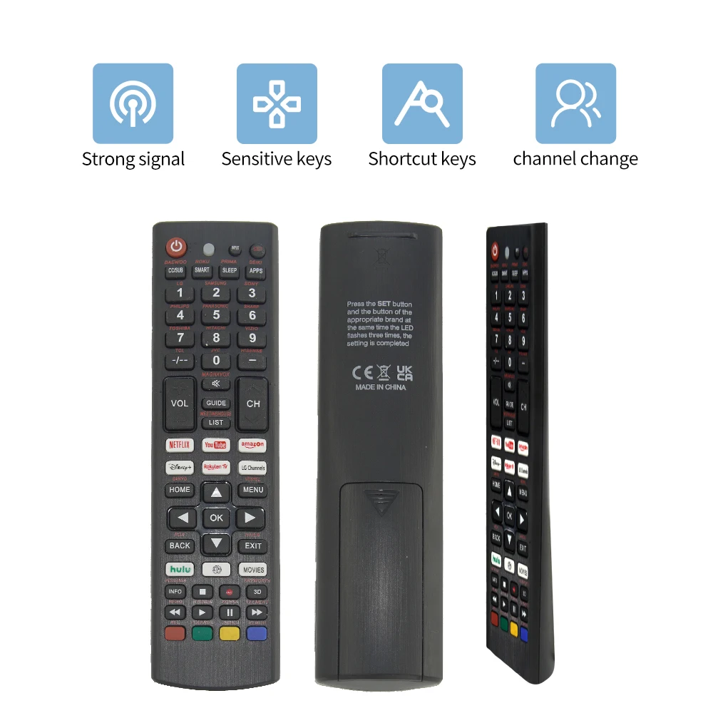 RM-A8 Replacement Universal Remote Control for LG For Sony for Samsung for Panasonic forToshiba For Philips with shortkeys