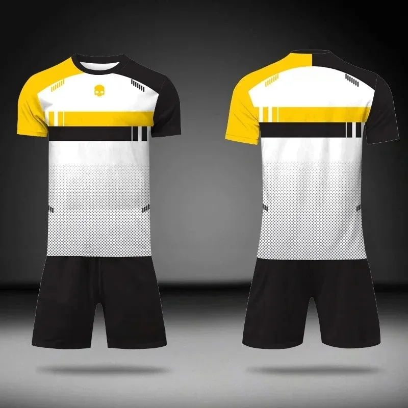 

The 2025 New 3D Printed Men's Summer Set Is A Casual and Refreshing Round Neck Short Sleeved Shorts Two-piece Set