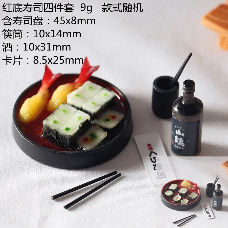 Mini Sushi Bento Food Sushi Plate Set Japanese Food Style Miniature Dollhouse Food Decoration Accessories Home Decor view 6
