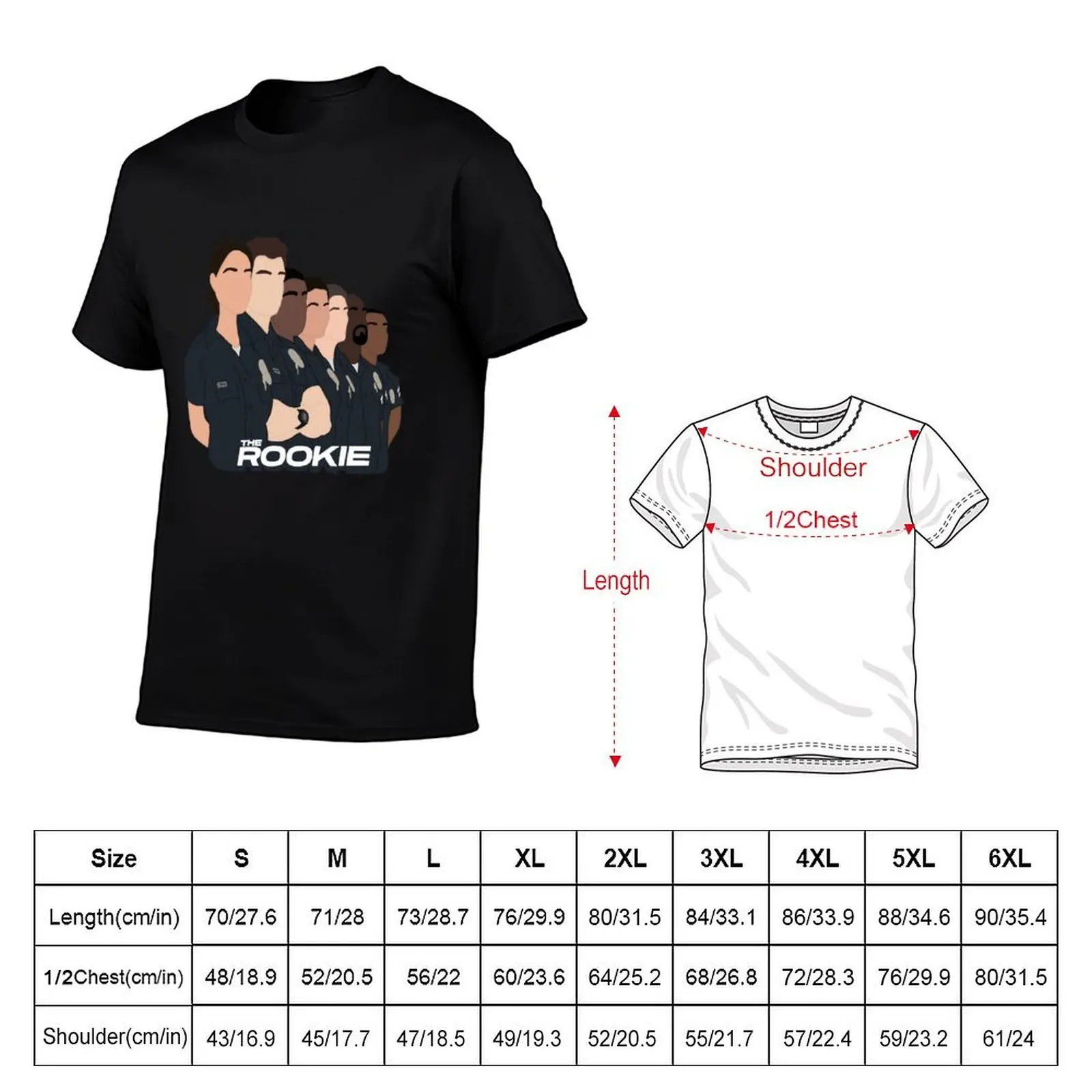 The Rookie T-Shirt man t shirts for men casual man t shirt cotton high quality T-Shirt