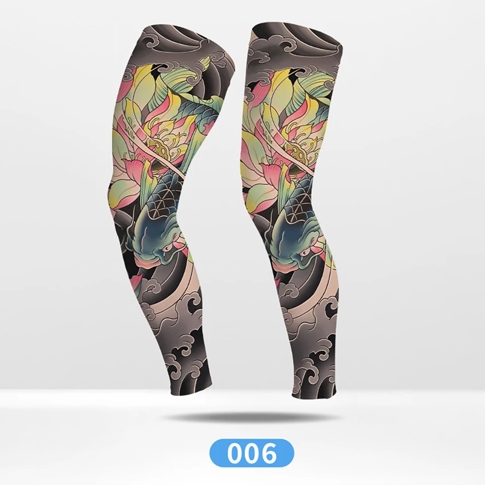 GTUBIKE Sommer-Rad-Kompressionsbeinschoner für Outdoor-Sportarten, schnelltrocknend, Knieschutz, Leggings für Laufen, Basketball, UV-Schutz