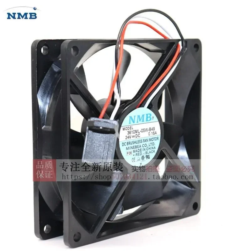 LY Original NMB Meibeya 3610ML 3610KL-05W-B49 24V 0.16A Inverter Cooling Fan for Electronics Enclosures and Industrial Equipment