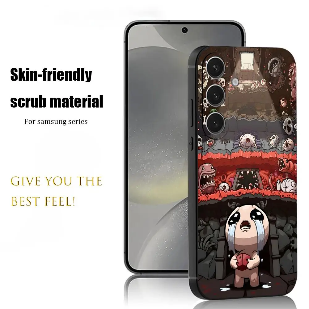 The Binding of Isaac Cool Phone Case For Samsung Galaxy S26 S25 S24 S23 S22 S21 Plus Ultra Note20 Soft Black