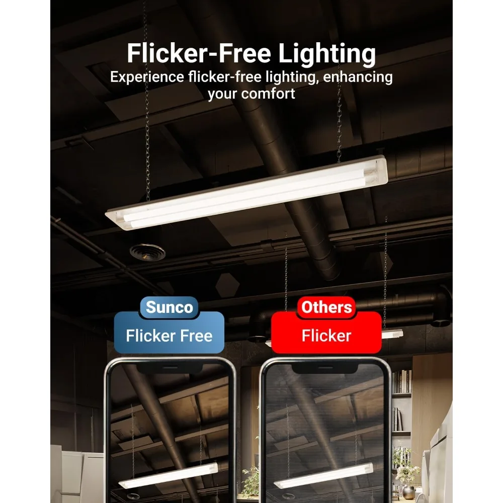Sunco 10 sztuk świetlówek LED T8, 120 cm z funkcją bypassu statecznika, zamiennik świetlówki 120 cm, 2200 lumenów, 18 watów, światło dzienne 5000K