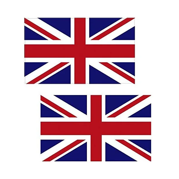 8cm Wide Great Britain Union Jack UK British Car Sticker And Decal for Windows, Cars, SUV, Trucks 2Pcs