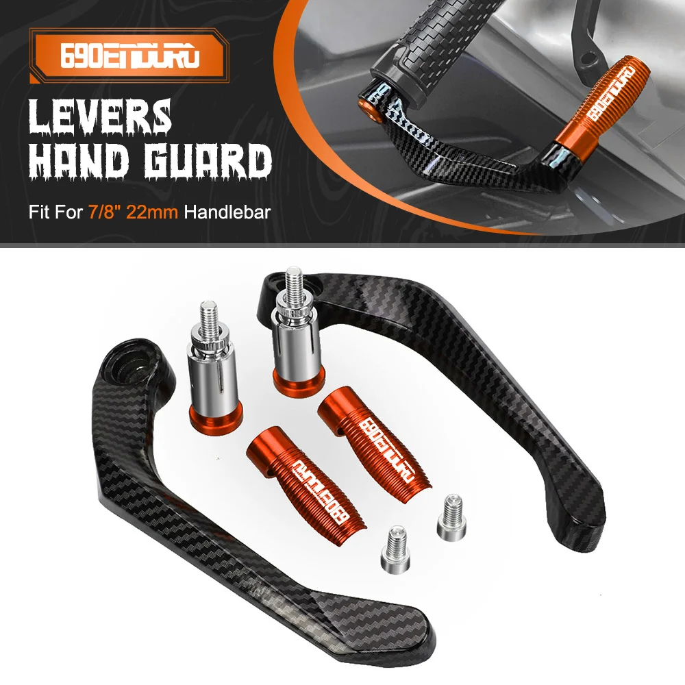 

Motorcycle Handlebar Brake Clutch Levers Protector Guard Handle Bar For ENDUROR 690 DUKE 690 Enduro R duke 690r 22mm 7/8"