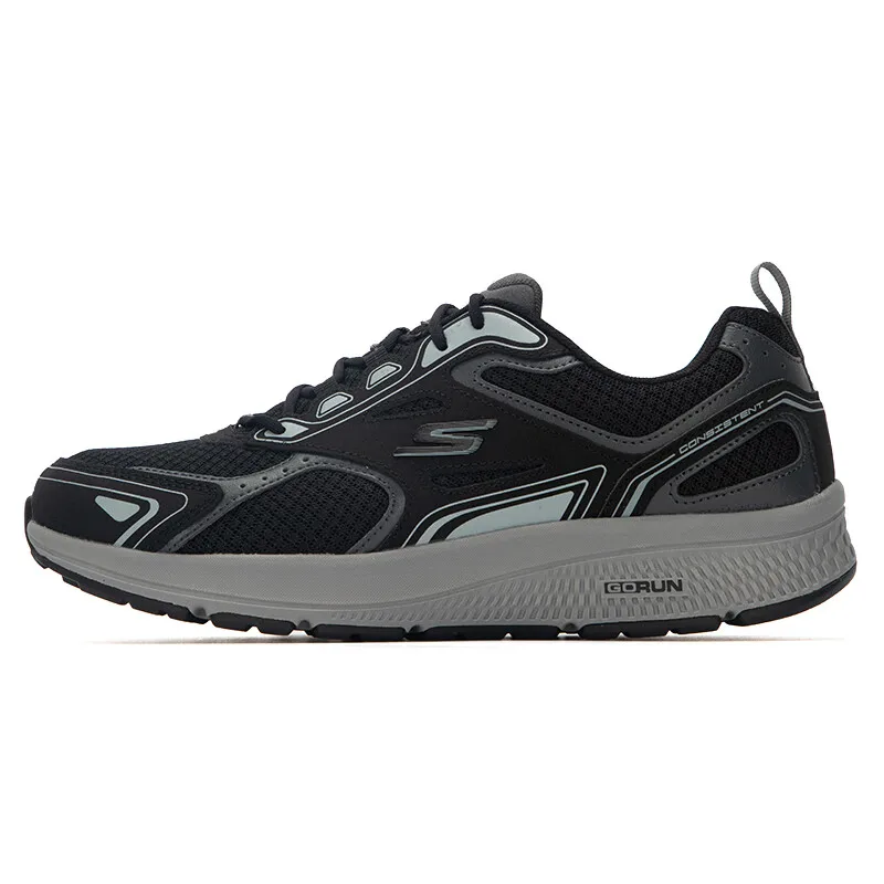 

Skechers Running Shoes Soft Sole Mesh Men's Shoes Outdoor Running Shoes 220034-Bkgy