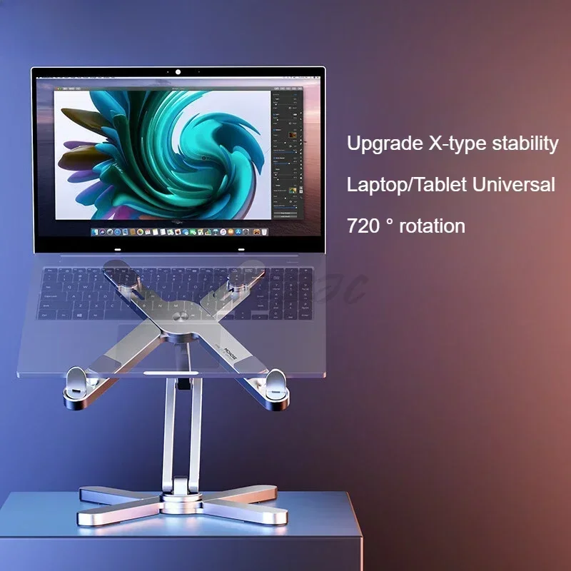 Foldable N86 Laptop Stand Aluminum Alloy Rotating Desktop Height Increasing Folding Cooling Stand Game Stand