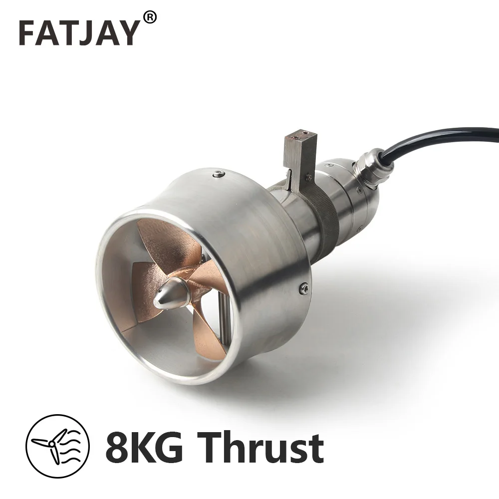 FATJAY KYI-8ET-SUP 6S 24V 9KG Thrust Underwater Thruster Waterproof Brushless Motor with Metal Propeller for E-skateboard ROV RC