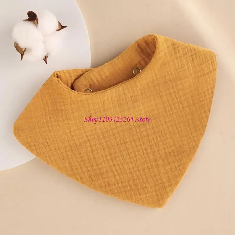 مرايل أطفال ملونة 6 طبقات مرايل لحديثي الولادة أوشحة أطفال أنيقة باندانا للأطفال مرايل لعاب أطفال من القماش للأولاد والبنات #3