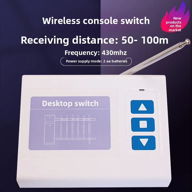 Interruttore a pulsante manuale a barriera Stop Jog Cancello scorrevole controllato a filo Interruttore manuale da tavolo wireless Interruttore di ripristino automatico