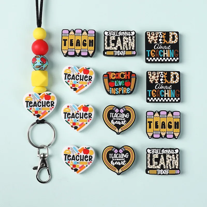 

20/50 шт., новая ручка-фокус, бусины, силиконовые бусины, детское питание, мультфильм, сделай сам, цепочка для соски, ожерелье, аксессуары, фокусные бусины, оптовая продажа