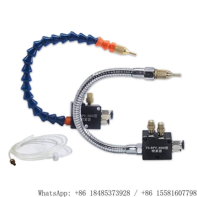 CNC Cutting Mist Coolant Sprayer Pneumatic Air‑Atomized Cooling Mist Unit Flexible Hose for Milling Engraving Machine