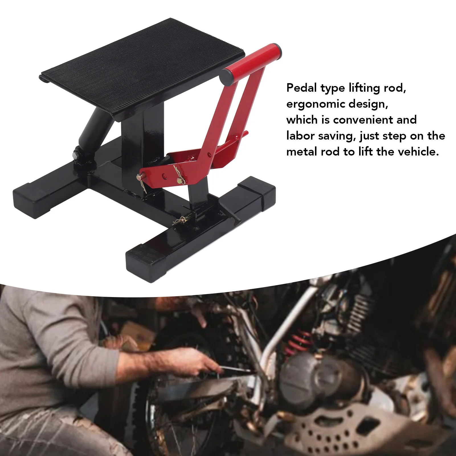 Altura ajustável suporte hidráulico Lift, Steel Lifting Platform para Off Road Motorcycle