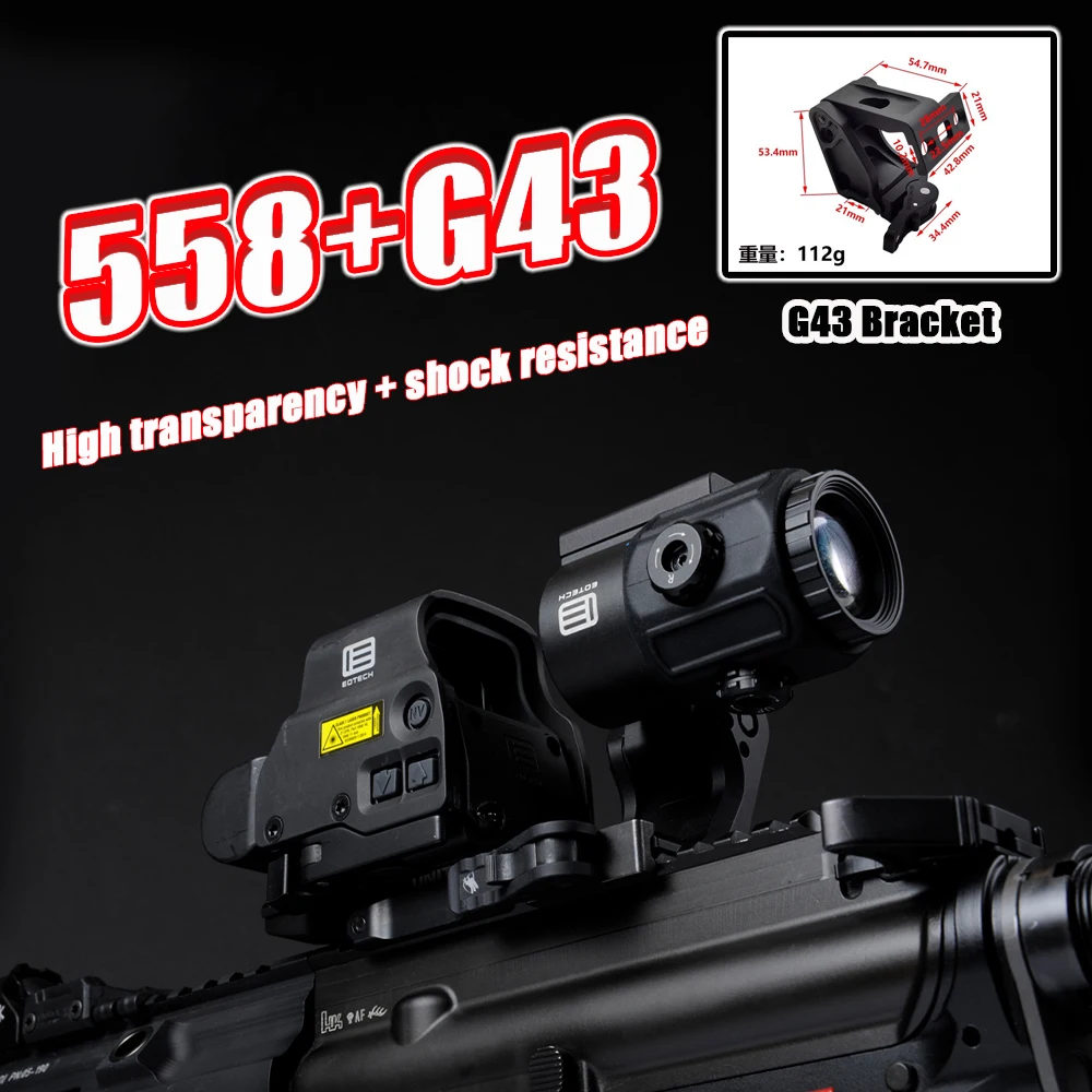 

558 G43 Red & Green Dot Holographic Reflex Sight Scope ，Hunting rifle scopes，Apply to CQB