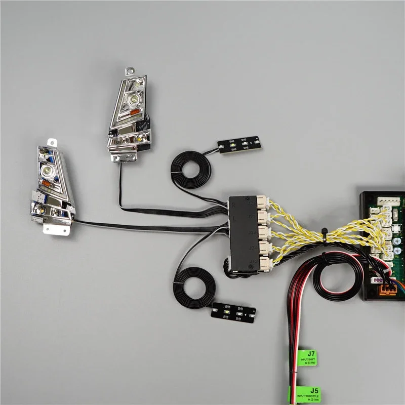 نظام الإضاءة LED 4 في 1 مجموعة إضاءة MFC-03 01 لـ 1/14 Tamiya مركبة يتم التحكم بها عن بُعد قلابة فولفو FH16 750 56362 نموذج سيارة لتقوم بها بنفسك أجزاء