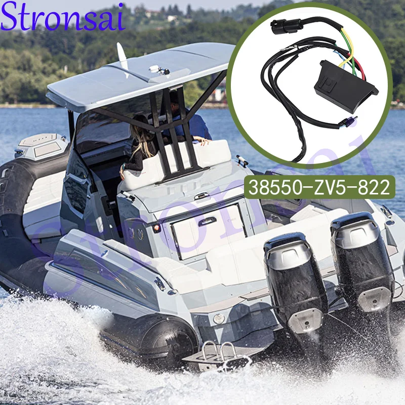 

Блок CDI в сборе для Honda 35, 40, 45, 50 л.с. BF35 BF40 BF45 BF50 BF50A2 38550-ZV5-822 38550-ZV5-823, блок системы зажигания CDI