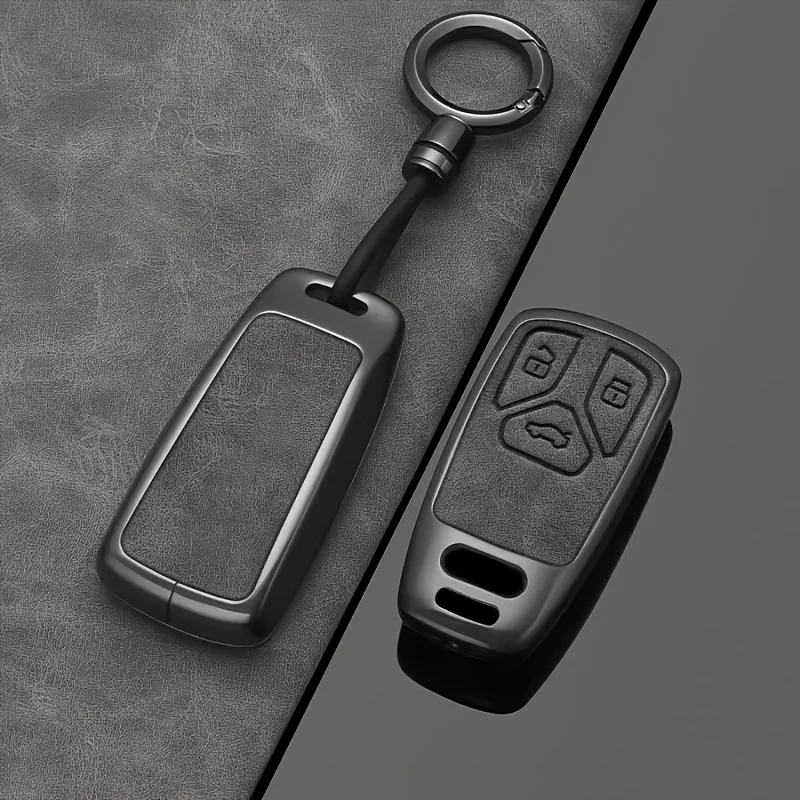 Für Audi A4 B9 A5 A6 8S 8W Q5 Q7 4M S4 S5 S7 TT TTS TFSI RS Schutz-Schlüsselgehäuse aus Legierung Autoschlüssel-Abdeckung Schlüsselhülle – Detail 3