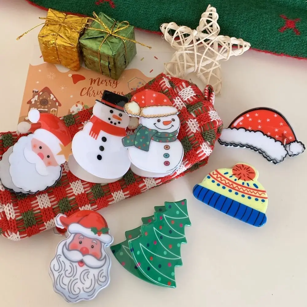 

Christmas Tree Christmas Hair Clip Christmas Hat Christmas Sock Christmas Hair Claw Star Headdress Small Shark Clip Ladies