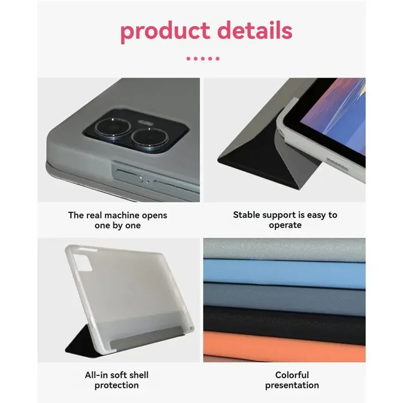 NEW-PU Case for Teclast M50 Pro 10.1 Inch Ultra Thin Tablet Stand Case Smart Sleep TPU Soft Cover for Teclast M50 M50HD C