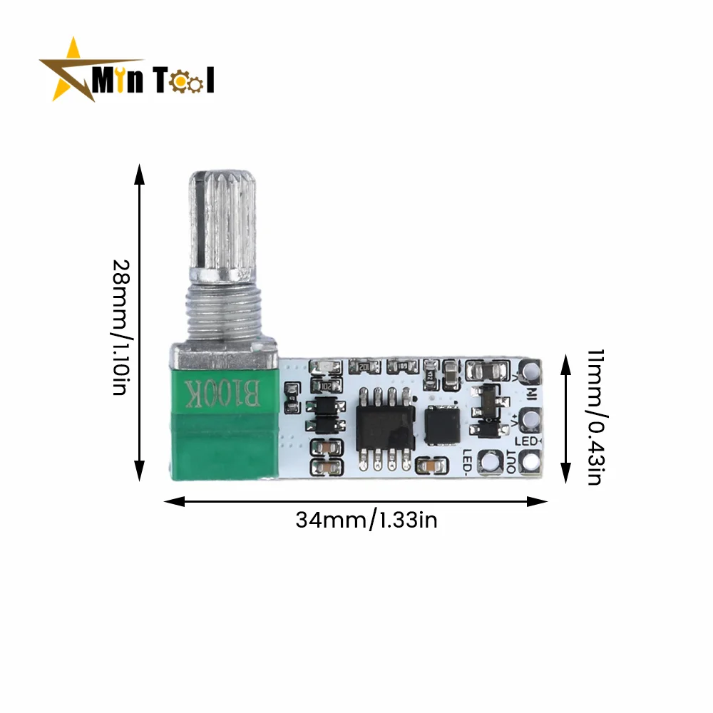 LED Constant Voltage Dimmer Module Light Strip With Switch Board Brightness Adjustment Advertising Word Light Box