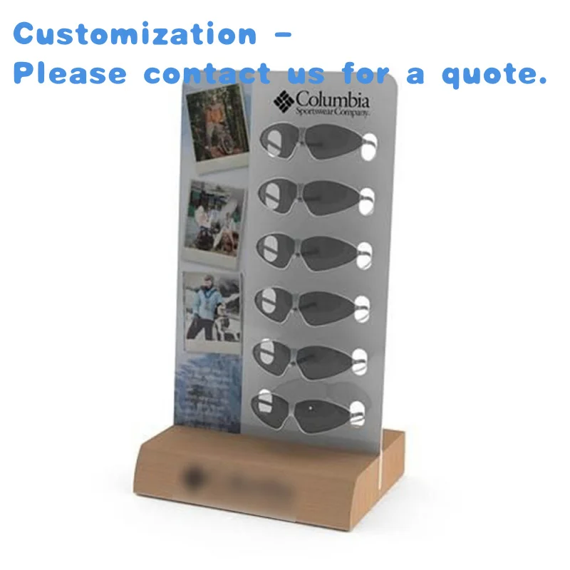 custom.Custom Display Rack Eyewear PVC Sunglasses Stand Retail Shelf Pre Assembled Vietnam Supermarket Use