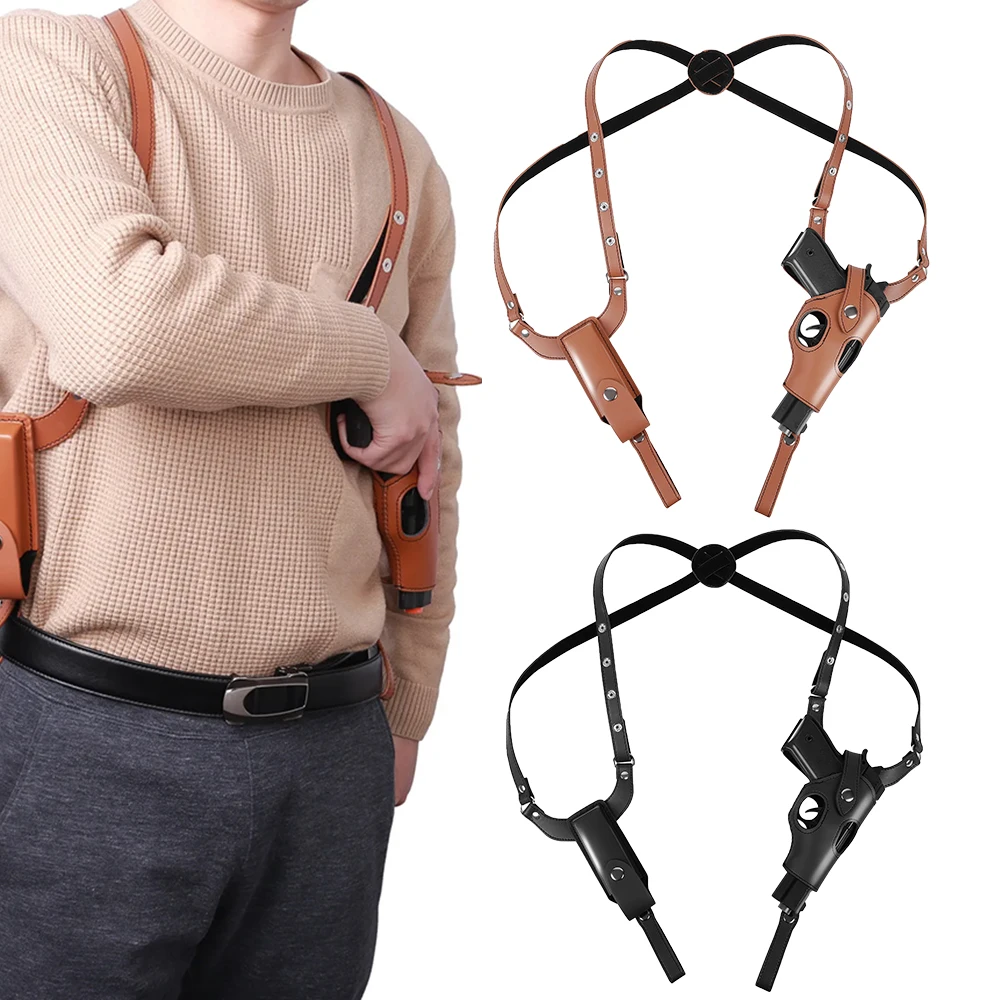 

Tactical Shoulder Holster Underarm Concealed Gun Holsters with Magazine Pouch Handgun Carry Pouch Hunting Outdoor Shooting