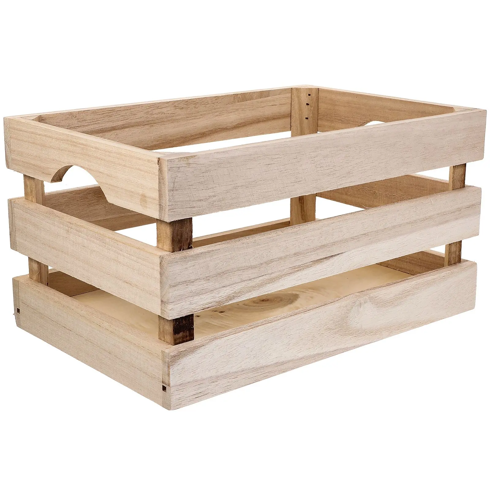 

Wooden Storage Box Large Capacity Retro Home Office Organization Crate Baskets Vintage Decorative Lid Strong