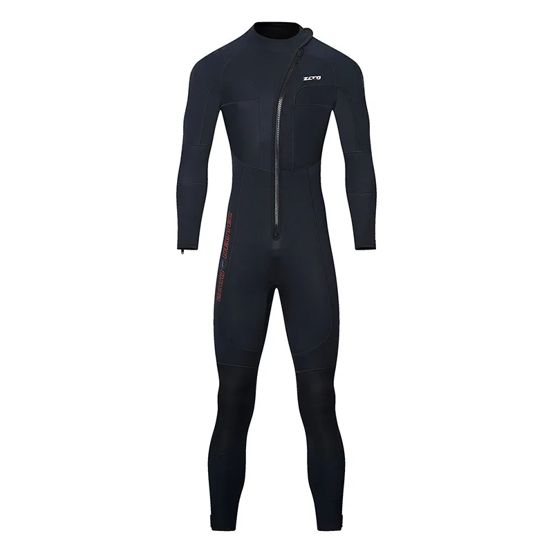 5MM Diving Suit Scuba Thermal Winter Warm Wetsuits Neoprene Wetsuit Men Full Suit Swimming Surfing Kayaking Equipment Black