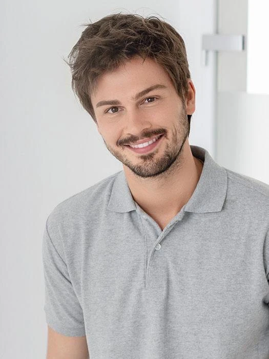 

Трансграничный мужской парик ort Hair, закрывающий голову, парик из шелкового волокна, Sli Busin, синтетический парик для джентльменов