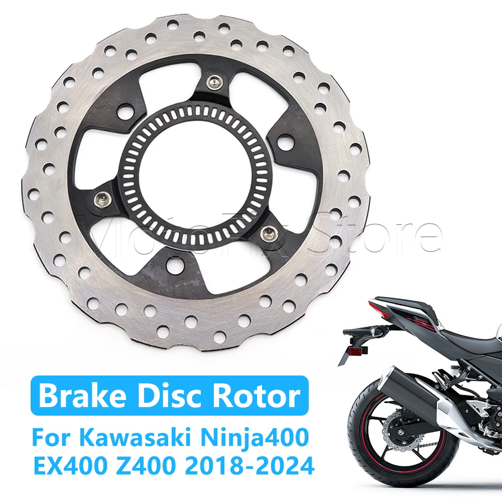 

220MM Motorcycle Rear Brake Disc Rotor For Kawasaki Ninja 400 Ninja400 EX400 Z400 2018 2019 2020 2021 2022 2023 2024