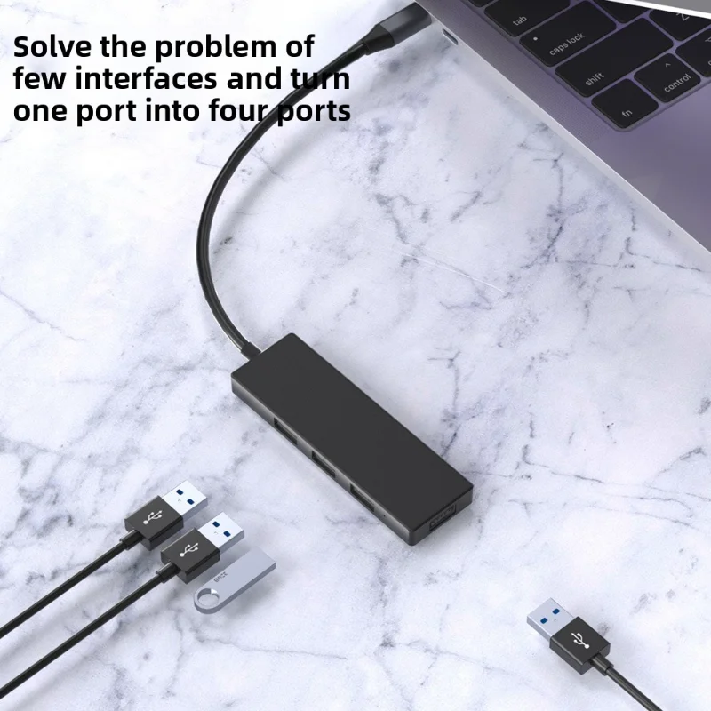 4-In-1 Usb2.0 Expander Compact Portable Docking Station Suitable for Laptop Mouse Docking Station