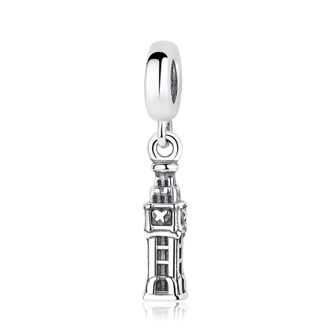 New Original 925 Sterling Silver Beads Charm Egypt Pyramid Fit  Bracelet Women DIY Jewellry Making Gift