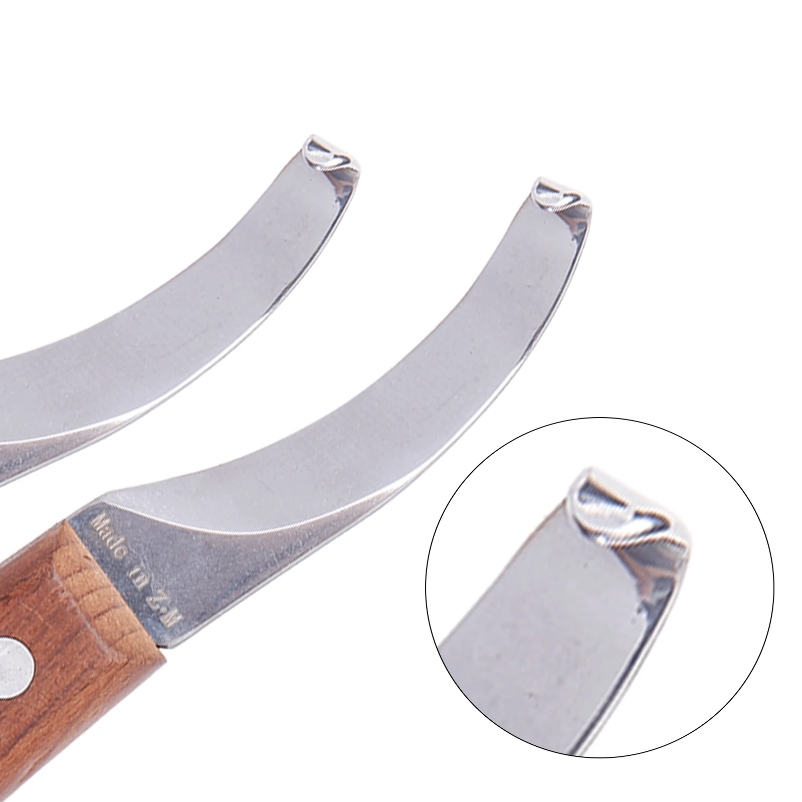 Horseshoe Knife Cattle And Sheep Hoof Trimmer Stainless Steel Left And Right Hand Design Horseshoe Cutting With Wooden Handle