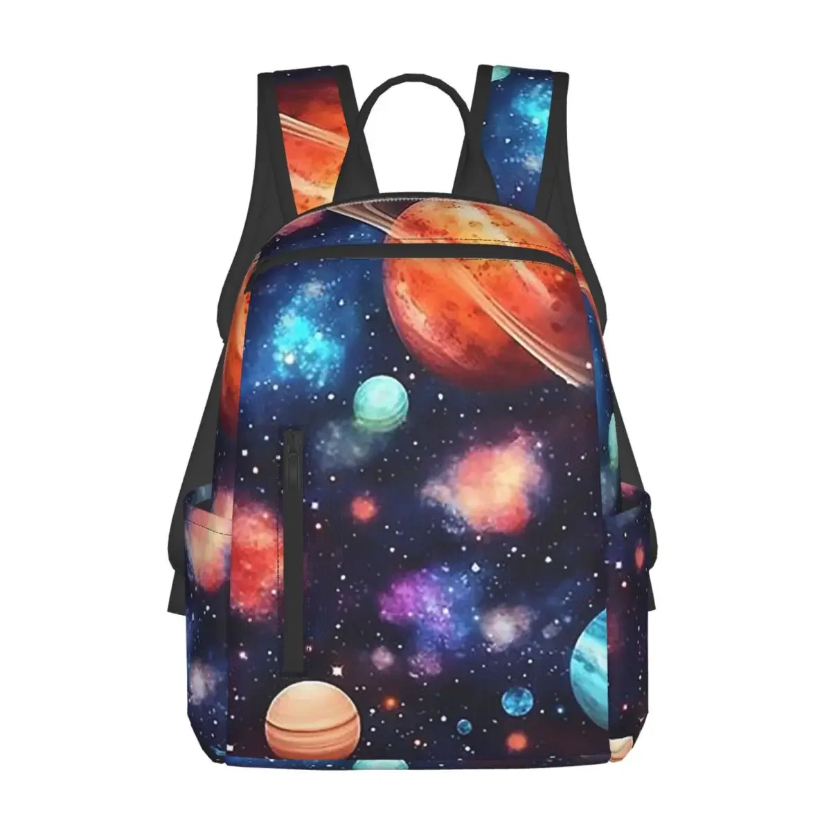 

Solar System Space Planets Universe Backpack Daypack Large Capacity Children BookBag School Bag Shoulder Bags for Men Women