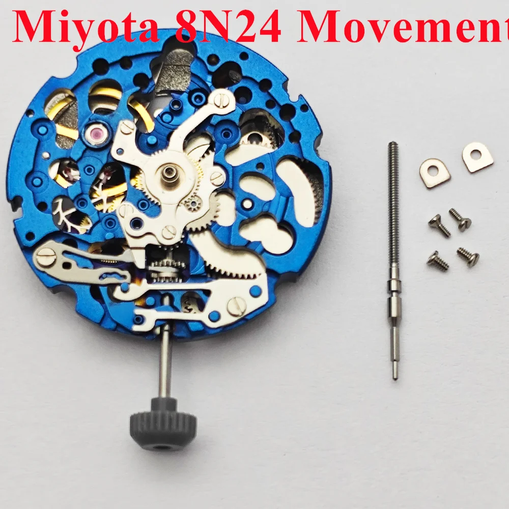 ميوتا 8N24 حركة ميكانيكية أوتوماتيكية 21600 BHP حركة ساعة 21 جواهر حركة أوتوماتيكية هيكلية