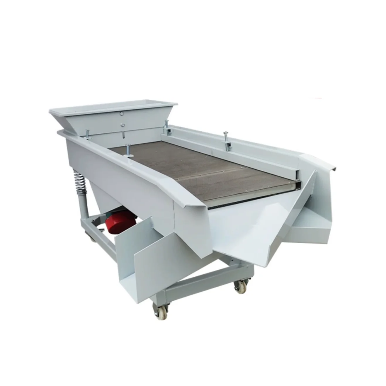Stainless Steel Small Electric Linear Vibratory Sieve Screen Machine for Screening Soybeans, Corn, Millet