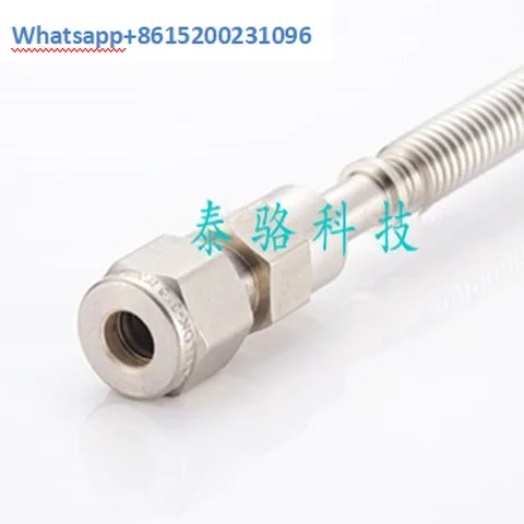 

1/4, 3/8, 1/2 vacuum corrugated pipe 6mm clamp VCR hose, high-purity joint soft joint male and female head