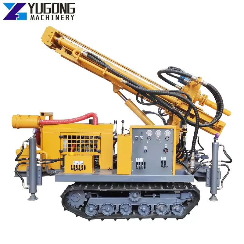 Vehicle 300 Meters Water Well Borehole Drilling Rig Machine Widely Using 100 Meters Pneumatic Hydraulic Drilling Rig Machinery