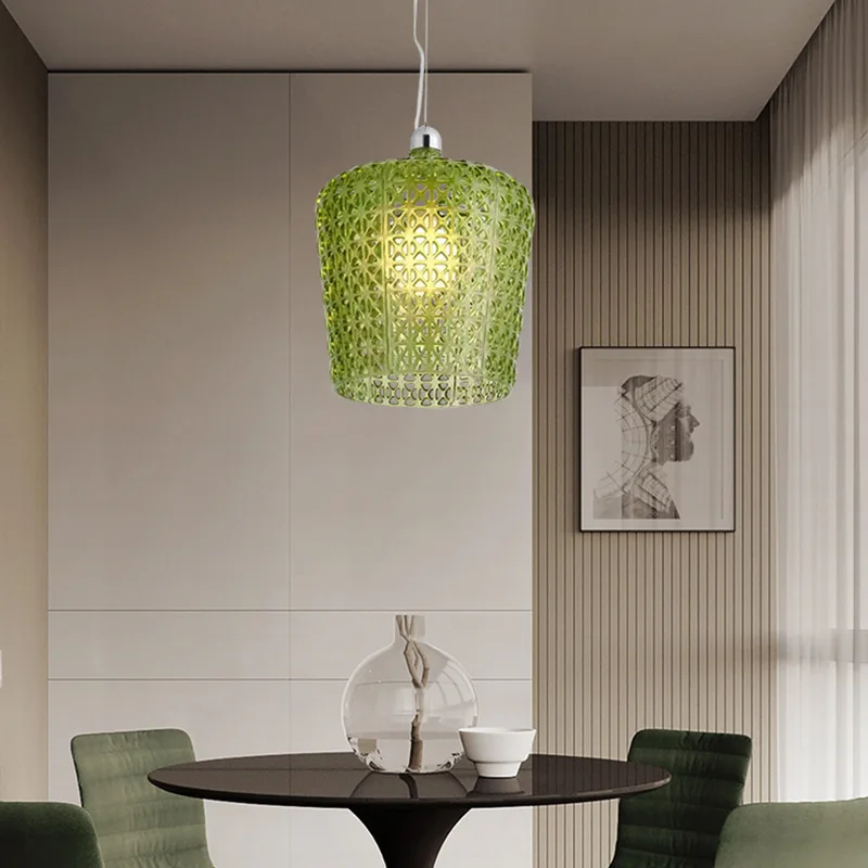 Nordic Creative Acrylic LED Hanging Chandelier Restaurant Kitchen Bedroom Living Room Pendant Lamps Home Lighting Decoration E27