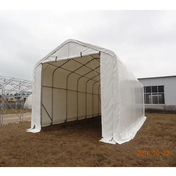 2026 16'x43' motorcycle rain snow shelter canopies garage slope automatic car garage gazebo