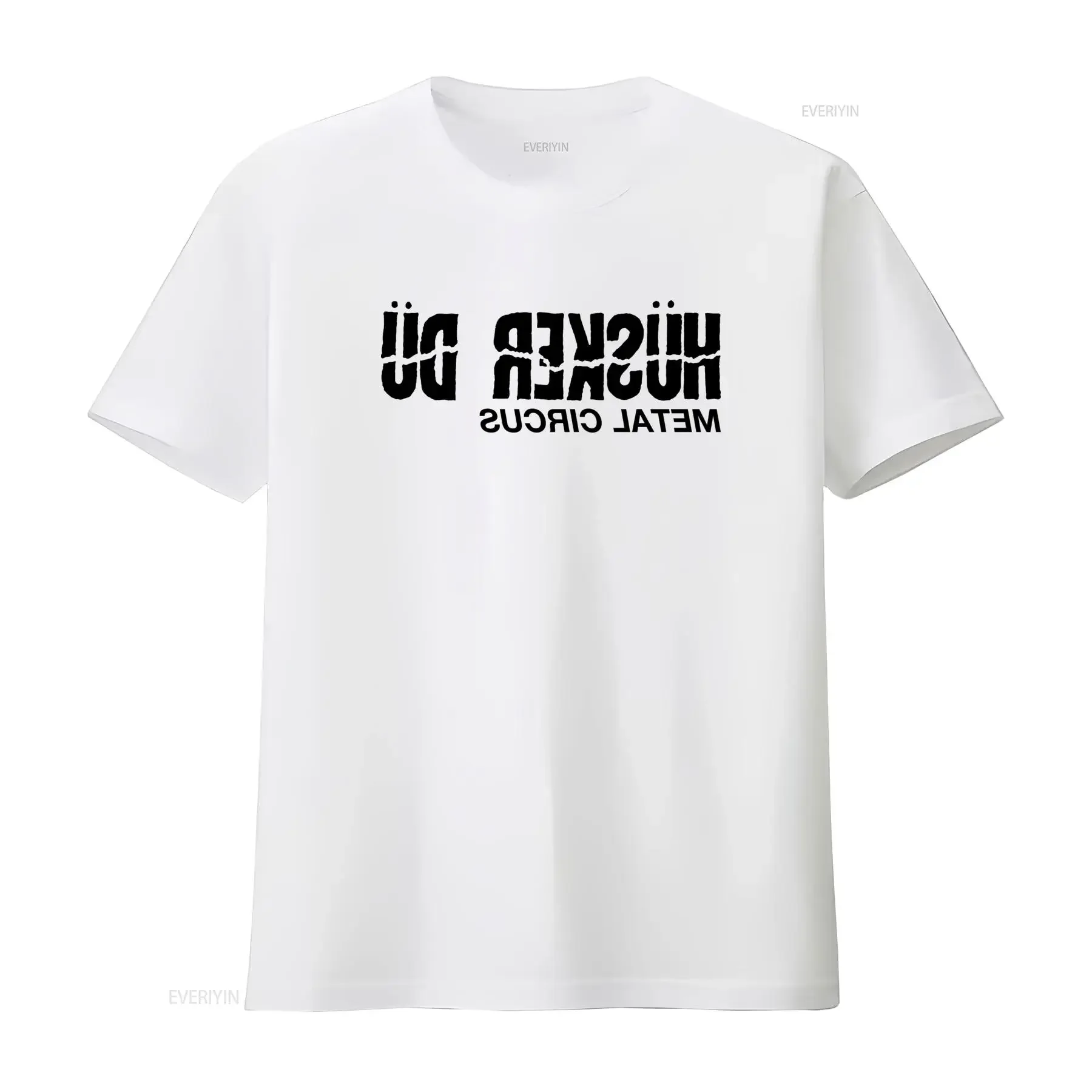 Men's Husker Du Metal Circus T Shirt XXL Grey Rock Band Inspired Design vintage Washed Breathable Casual Slightly Stylish