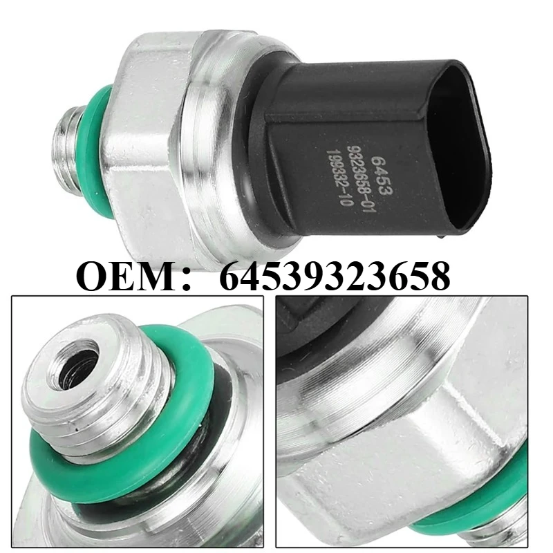 

For BMW E46 E90 E60 F18 A/C Air Conditioning Pressure Switch Sensor OEM：64539323658