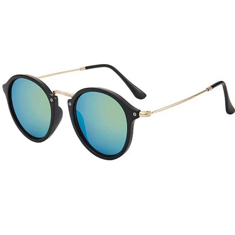 SPLOV Metal Round Frame Sunglasses Available in Multiple Colors for Men's and Women's Fashion Sunglasses