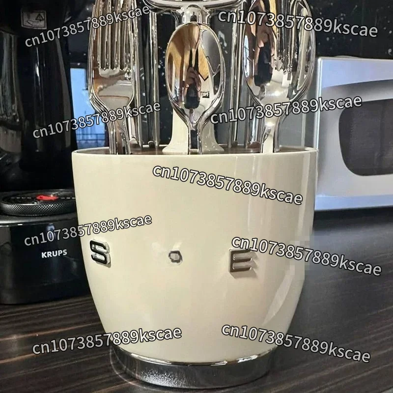 High End Western Tableware Holder, Knife Fork Spoon Holder, Acacia Wood Original Placement Tableware Holder